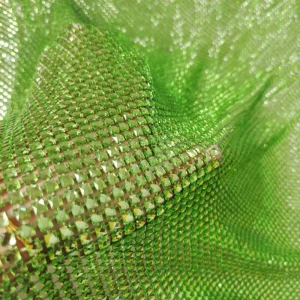Neon Green Paula Crystal Fabric - Image 3