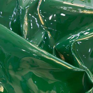 Emerald Green Stock High Gloss Liquid PU Fabric