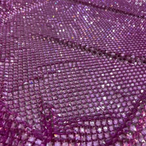 Pink Paula Crystal Fabric